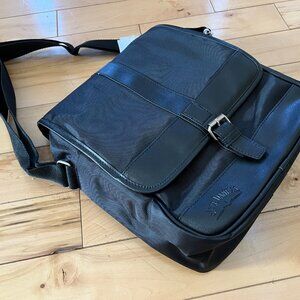 Men's Nylon Crossbody Messenger Bag, Black